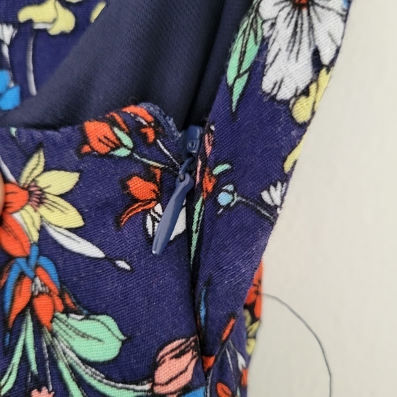 PEACH LOVE Ditsy Floral Back Tie Mini Dress Size L Beach Summer Vacation Size‎ L - Picture 8 of 11